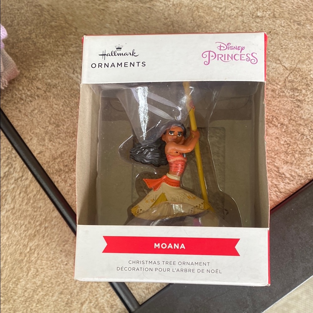 Disney Princess Moana Christmas Ornament - Red and Gold